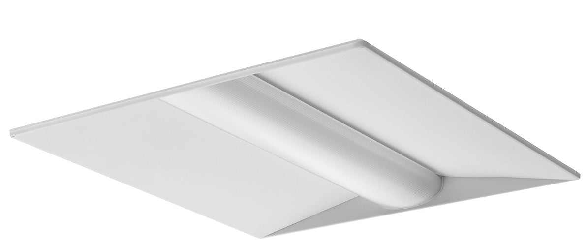 Lithonia LED 2x2 33W 3300Lm 120-277V Fixture With Curved Linear Prisms Diffuser 0-10V Dimming 82 CRI 4000K  (2BLTX2 33L ADP GZ1 LP840)