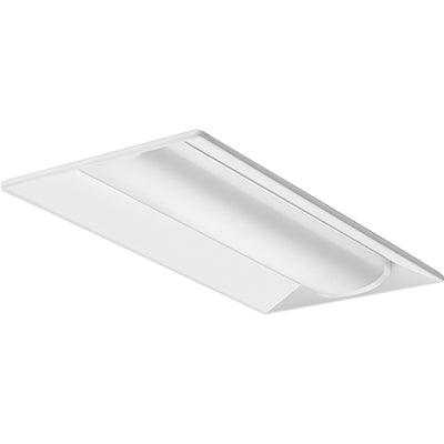 Lithonia 34W LED 0-12V Dimmable 2X4 Curved Linear Prism Diffuser Low Profile Volumetric Recessed Troffer 4000K 120-277V 82 CRI 4032Lm Fixture  (2BLT4 40L ADP LP840)
