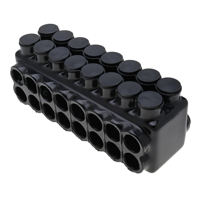NSI 750Mcm-1/0 AWG Stacked Polaris Insulated Multi-Tap Connector 16-Port [Double Sided Entry] (IPLDS750-16)
