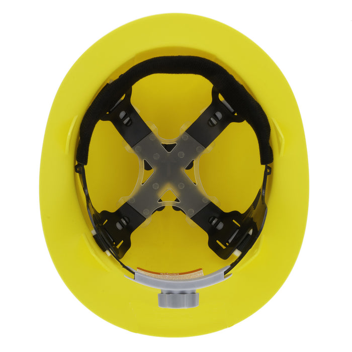 NSI 4 Point Suspension Ratchet Adjustment PP Full Brim Yellow Safety Helmet 52-62Cm ANSI Z89.1-2014 Type I Class E CE EN397 (SH-200Y)