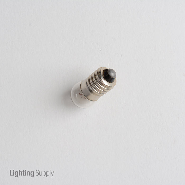 Standard .3 Amp .94 Inch G3.5 Incandescent 3.7V Mini Screw (E10) Base Clear Miniature Bulb (#13)