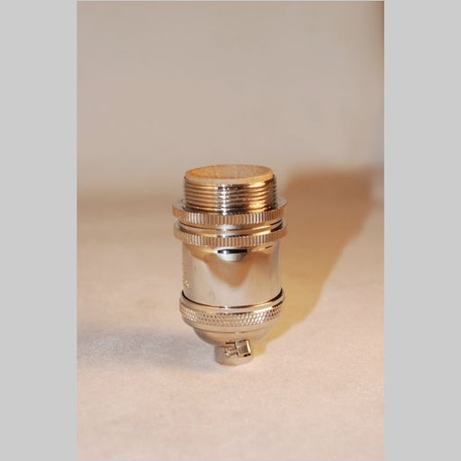 Kirks Lane Grounded Antique Brass Keyless Socket With Rings (30531)