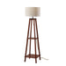 Adesso Kirby Shelf Floor Lamp Walnut Wood (3056-15)