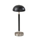 Adesso Ronny Cordless LED Table Lamp Black Wood And Brushed Steel (3064-01)
