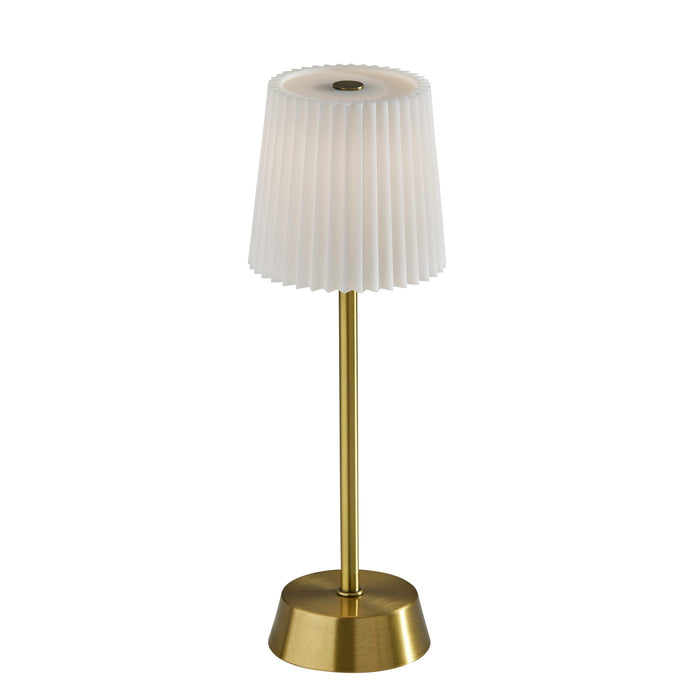Adesso Bobby Cordless LED Table Lamp Antique Brass (3076-21)