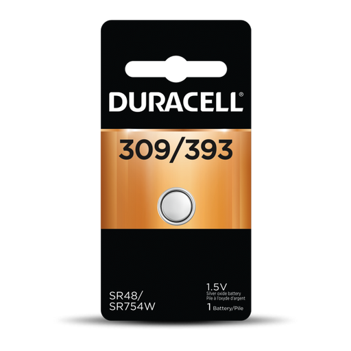Duracell 4133366130 Watch Silver Oxide 1.5V 1 Pack Blister (D309/393PK)