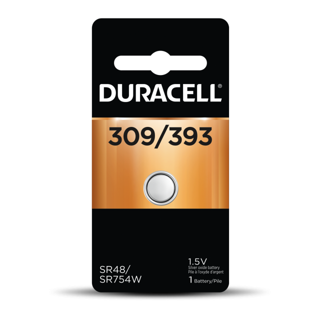 Duracell 4133366130 Watch Silver Oxide 1.5V 1 Pack Blister (D309/393PK)
