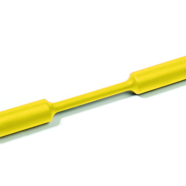 HellermannTyton Heat Shrink Tubing 4 Foot Long Stick 2 1 Shrink Ratio 3/4 Inch 19.1/9.5 Diameter Polyolefin Yellow 5 Per Package (309-65179)