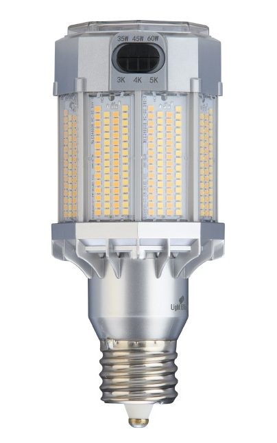 Light Efficient Design SuperFlex Post Top LED Lamp EX39 Base Flex Wattage/CCT 35W/45W/60W 3000K/4000K/5000K 5140Lm-8870Lm 277-480V (LED-8024M345-G7-FW-HV)