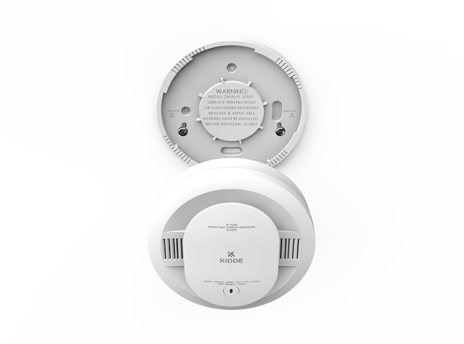 Kidde 30CUD10-V DETECT Combination Smoke And Carbon Monoxide Alarm 10-Year Battery Powered With Voice Alerts (21032779)