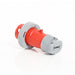 Leviton 30A/32A 380-415V 3-Phase 3-Pole 4-Wire LEV Series North American-Rated Pin And Sleeve Plug Industrial Grade Watertight Red (430P6WLEV)