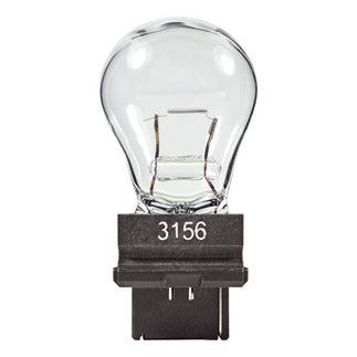 Standard 2.09 Amp 1.69 Inch S8 Incandescent 12.8V Plastic Wedge Base Clear Miniature Bulb (#3156)