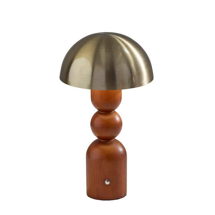 Adesso Connie LED Cordless Table Lamp Walnut (3178-15)