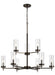 Generation Lighting Zire Nine Light Chandelier (3190309-778)