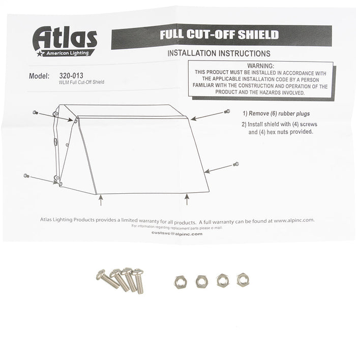 ATLAS WLM Full Cut-Off Steel Shield Bronze (320-013)