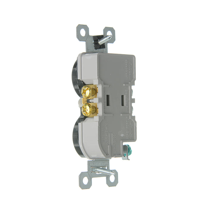 Pass and Seymour Tamper-Resistant Duplex Receptacle 20A 125V Self-Grounding Black (3232TR20SBK)