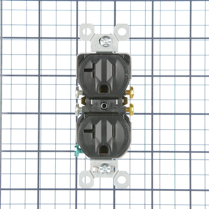 Pass and Seymour Tamper-Resistant Duplex Receptacle 20A 125V Self-Grounding Black (3232TR20SBK)
