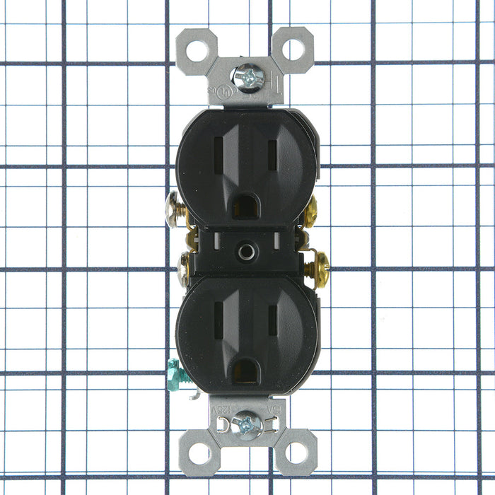 Pass and Seymour Receptacle Tamper-Resistant 15A 125V Back Wire CCA Black (3232TREXBK)