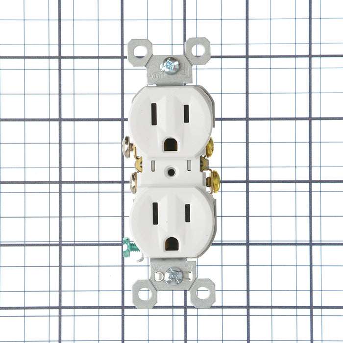 Pass and Seymour Receptacle Tamper-Resistant 15A 125V Back Wire CCA White (3232TREXW)