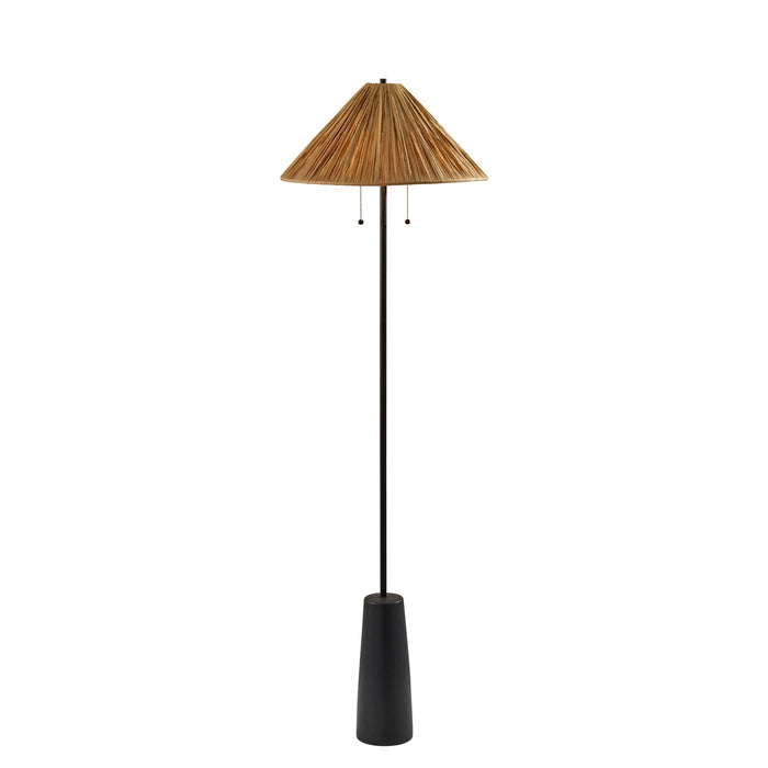 Adesso Waylon Floor Lamp Black (3246-01)
