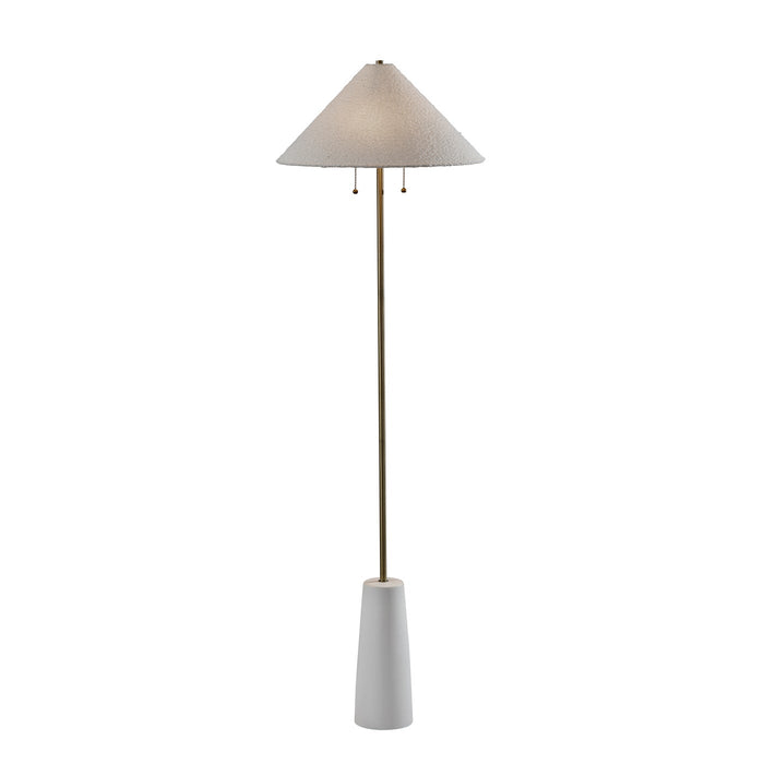 Adesso Waylon Floor Lamp White (3246-02)