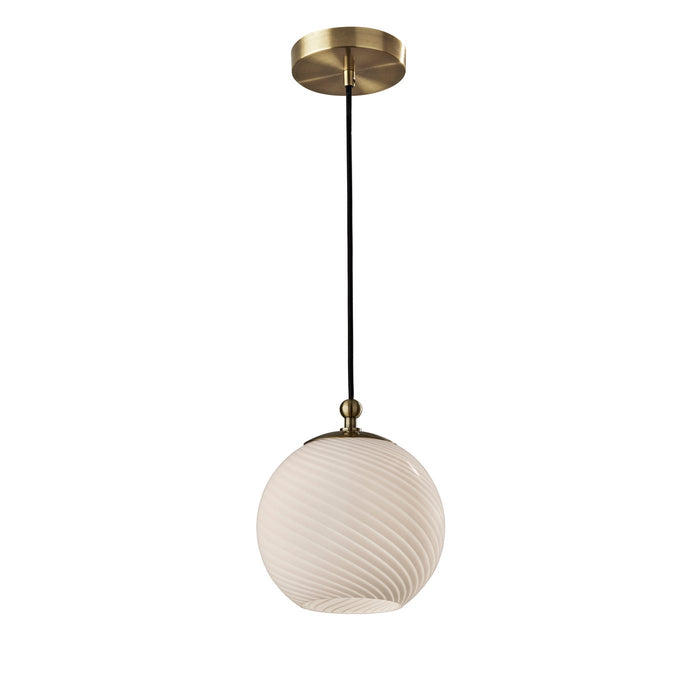 Adesso Swirl Pendant Antique Brass (3256-21)