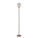 Adesso Swirl Torchiere Antique Brass (3265-21)