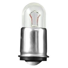 Standard .04 Amp T1.75 Incandescent 28V Midget Flanged Base Clear Miniature Bulb (#327)