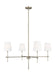 Generation Lighting Baker Four Light Large Chandelier (3287204-962)