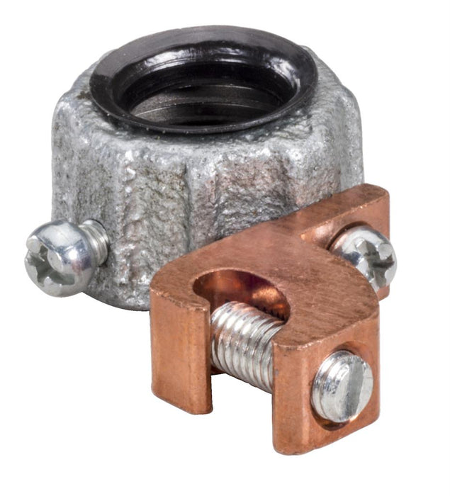 Southwire TOPAZ 3-1/2 Inch Rigid Metallic Insulated Grounding Bushing Hot Dip Galvanized 4-14 Copper Lug (339CMHDG)