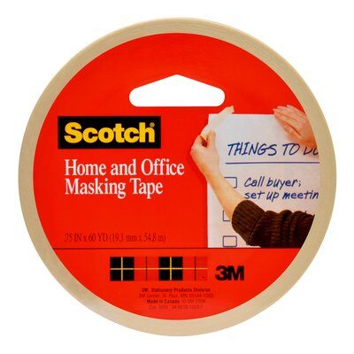 3M - 65505 Scotch Masking Tape 3436 .70 Inch X 54.6 Yard 18 Mm X 50 M (7100071711)