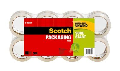 3M - 91710 Scotch Sure Start Shipping Packaging Tape 3450-8 1.88 Inch X 54.6 Yard 48 Mm X 50 M (7010332415)