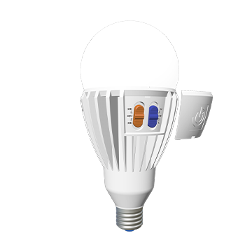 Green Creative 34HID/8CCTS/277V/E26/DIM/SD HID LED E26 Base 34W CCT Selectable 3000K/4000K/5000K 82 CRI High Output 120-277V Dimmable (37932)