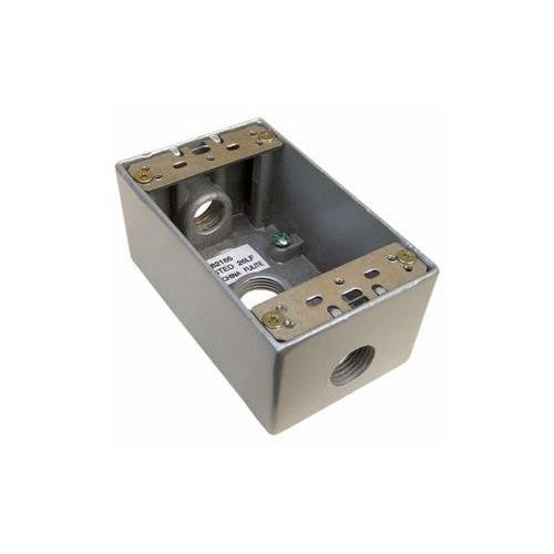 MORRIS Weatherproof Box 3-3/4 Inch Holes Gray (36018)