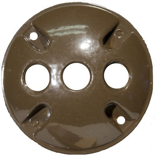 MORRIS 4 Inch Round Cover 3-1/2 Inch Hole Bronze (36834)