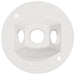 MORRIS 4 Inch Round Cover 3-1/2 Inch Hole White (36842)