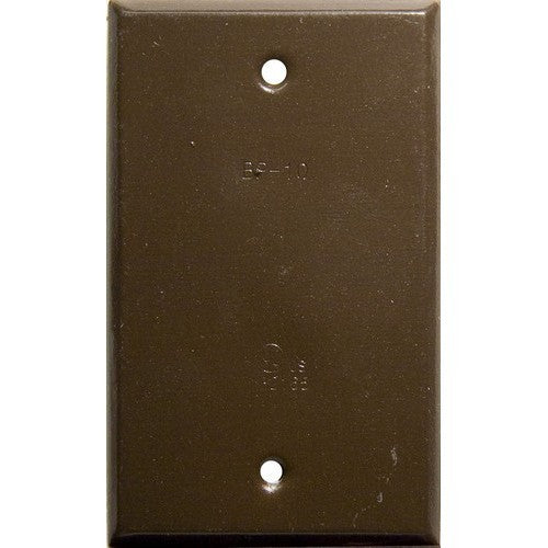 MORRIS 37184 Vertical One Gang Cover Blank Bronze — Lighting Supply