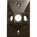 MORRIS Lamp Holder Cover 3-1/2 Hole Bronze (37334)