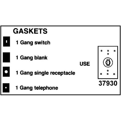MORRIS 1-Gang Gasket Switch/Receptacle (37930)