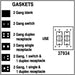 MORRIS 2-Gang Gasket Switch/Receptacle (37934)