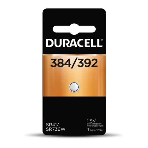Duracell 4133366140 Watch Silver Oxide 1.5V 1 Pack Blister (D384/392PK)