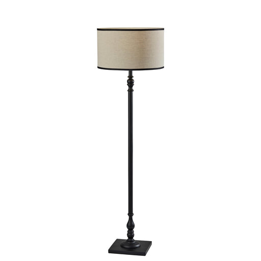 Adesso Zeek Floor Lamp Black Wood (3889-01)