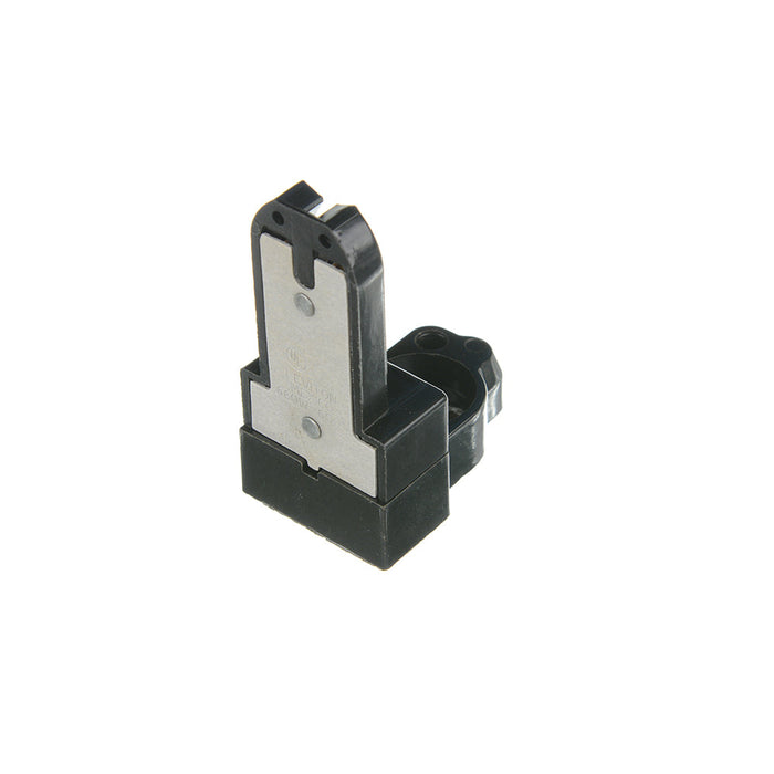 Leviton Medium Base Bi-Pin Standard Fluorescent Lamp Holder Pedestal Screw Mount Turn-Type With Starter Base 2-Screw Terminal Black (391-1)