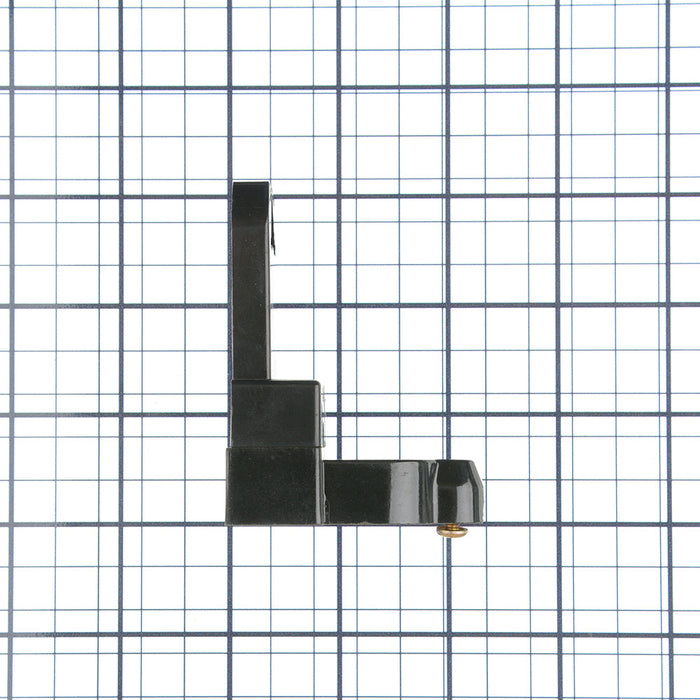 Leviton Medium Base Bi-Pin Standard Fluorescent Lamp Holder Pedestal Screw Mount Turn-Type With Starter Base 2-Screw Terminal Black (391-1)