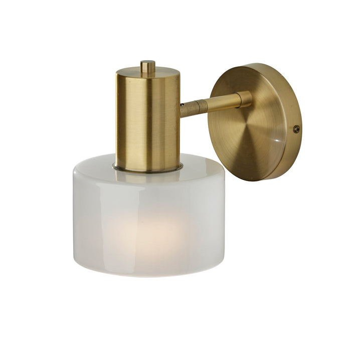 Adesso Rhodes Wall Lamp Antique Brass (3935-21)