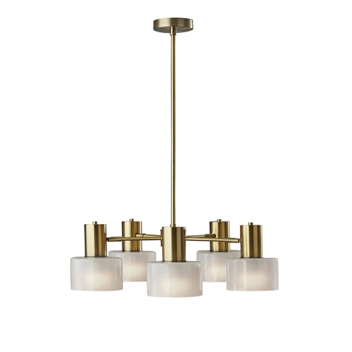 Adesso Rhodes Chandelier Antique Brass (3938-21)