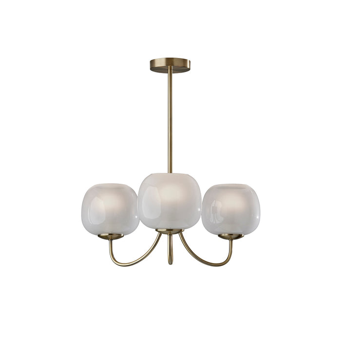 Adesso Magnolia Chandelier Antique Brass (3947-21)