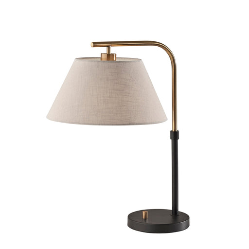 Adesso Fletcher Table Lamp Black And Antique Brass (3955-01)