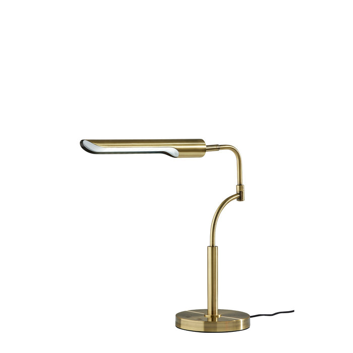 Adesso Zane LED Desk Lamp With Smart Switch Antique Brass (3957-21)