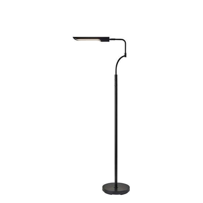 Adesso Zane LED Floor Lamp With Smart Switch Black (3958-01)